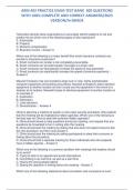 ARM 402 PRACTICE EXAM TEST BANK 300 QUESTIONS WITH 100&percnt; COMPLETE AND CORRECT ANSWERS&sol;2023 VERSION&sol;A&plus;GRADE