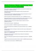 Abeka Science- Matter and Energy Test 2 &lpar;updated version&rpar; 2023&sol;2024