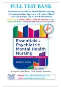  Essentials of Psychiatric Mental Health Nursing&colon; A Communication Approach to Evidence-Based Care 3rd Edition by Elizabeth M&period; Varcarolis 9780323389655 -Test Bank