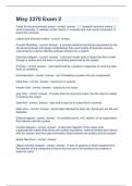 Misy 3370 Exam 2 Question and answers 2023&sol;2024 verified to pass