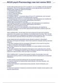 NCLEX psych Pharmacology new test review 2023&period;