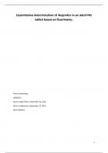 Instrumental analysis report 3 Fluorimetry 
