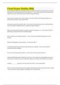 Final Exam DaVita &lpar;RN&rpar;