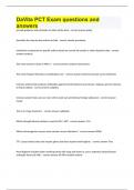 DaVita PCT Exam questions and answers 