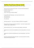 DaVita Final Exam Study Guide