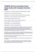 TOMPSC SCCJA Cumulative Exam Study Guide with Complete Solutions 2023