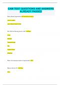 CAM Bundled Exams Questions and Answers Latest Versions 100&percnt; Pass