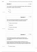 Psychology Module 8 Exam- Requires Respondus LockDown Browser: Developmental (Lifespan) Psychology