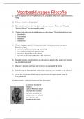Voorbeeldvragen Filosofie&comma; gedoceerd door Yvan Houtteman