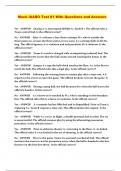 Mock IAABO Test &num;1 With Questions and Answers