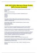 UWF EDF 6224&colon; Mid-term Study Guide &vert;100&percnt; Correct Answers