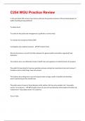 C254 WGU Practice Review  &vert; 262 Questions and Answers&lpar;A&plus; Solution guide&rpar;