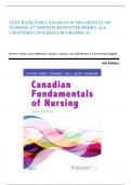 TEST BANK FOR CANADIAN FUNDAMENTAL OF NURSING 6TH EDITION BY POTTER PERRY ALL CHAPTERS COVERED 1-48 GRADED A+