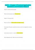 AAPC - Chapter 2 Practical Application Questions and Answers Rated A