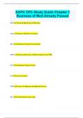 AAPC CPC Study Guide Chapter 1 Business of Med Already Passed