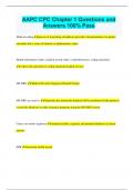 AAPC CPC Chapter 1 Questions and Answers 100&percnt; Pass