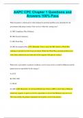 AAPC CPC Chapter 1 Questions and Answers 100&percnt; Pass