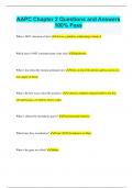 AAPC Chapter 2 Questions and Answers 100&percnt; Pass