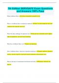 7th Edition SERVSAFE Exam Questions and Answers 100&percnt; Pass