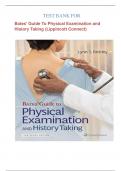 Bates' Guide To Physical Examination and History Taking 13th Edition by Lynn S. Bickley 2023/2024/All chapters/contains rationale /graded A+