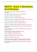bundle for NU 216 Exam 1, 2, 3, 4 And 5 LATEST REAL EXAM QUESTIONS AND CORRECT ANSWERS WITH RATIONALES|ALREDY GRADED A+
