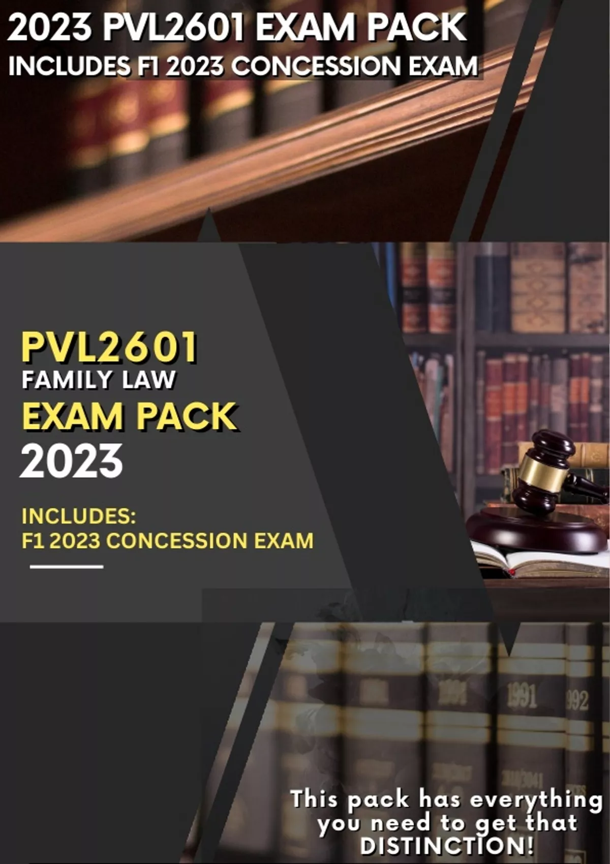 Exam Answers Pack PVL2601 Updated Includes F1 Concession Exam 2023