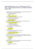 Prehospital Emergency Care&comma; 11e &lpar;Mistovich et al&period;&rpar; Test bank > complete questions&sol;answers &lpar;well elaborated&rpar; latest updated 2023