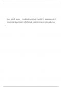 Test Bank For Lewis 's Medical Surgical Nursing Assessment & Management Of Clinical Problems, Single Volume 12th Edition By Mariann M.Harding , Jeffrey Kwong, Debra Hagler Chapter 1-69