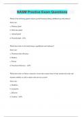 NASM Practice Exam &vert; Questions with 100&percnt; Correct Answers &vert; Latest Update 2024 &vert; Verified
