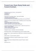 Funeral Law&colon; Exam Study Guide and Funeral Contract&period;