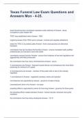 Texas Funeral Law Exam Questions and Answers Mon - 4-25&period;