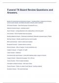  Funeral TX Board Review Questions and Answers&period;