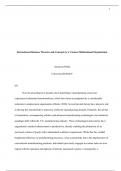 BUSN 419 MIDTERM International Business Theories and Concepts to a Various Multinational Organizatio
