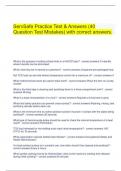 ServSafe Practice Test & Answers &lpar;40 Question Test Mistakes&rpar; with correct answers&period;