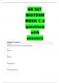 NR 507 MIDTERM WEEK 1_4 questions with answers