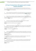 ATI Pharm Proctored Exam LPN Questions with Complete Solutions 2023&sol;2024