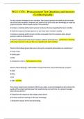 WGU C176 - Preassessment Test Questions and Answers &lpar;Certified Quality&rpar;
