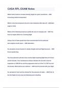 CASA RPL EXAM Notes Questions & Answers 2023&lpar;A&plus;GRADED 100&percnt;VERIFIED&rpar;