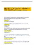 ATI ADULT MEDICAL SURGICAL NGN TEST BANK 2023 / 2024