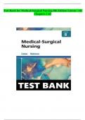 Test Bank for Medical-Surgical Nursing 8th Edition Linton|All chapters|Complete Guide 2023-2024