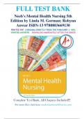 Test Bank for Neeb's Mental Health Nursing 5th Edition By Linda M. Gorman; Robynn Anwar ISBN 9780803669130, 0803669135 Chapter 1-22 Complete Guide A+