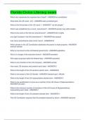Florida Civics Literacy exam Package Deal Full Solutions Pack