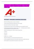 ATI TEAS 7 - ENGLISH & LANGUAGE USAGE Q&A  2022-2023 LATEST VER