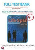 Test Bank for Life Span Human Development 9th Edition Sigelman / All Chapters 1 - 17 / 9781337100731 / All Chapters with Answers and Rationals