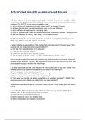 Advanced Health Assessment Exam 2023&sol;2024