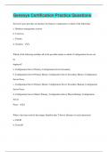 Genesys Certification Practice &vert; Questions with 100&percnt; Correct Answers &vert; Latest Update 2024 &vert; Verified
