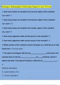 Bontrager&semi; Radiographic Positioning Chapters 8 and 10 Exam Questions and Answers &lpar;2023&sol;2024&rpar; &lpar;Verified Answers&rpar;