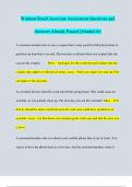 Walmart Retail Associate Assessment Questions and  Answers Already Passed &vert; Graded A&plus;