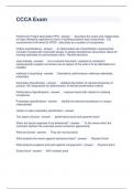 CCCA Exam Questions and Answers 2023 100&percnt; correct