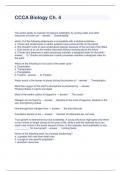 CCCA Biology Ch&period; 4 Questions and Answers 2023